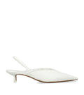 NEOUS Crepe Lace-Trim Irena Slingback Pumps 40