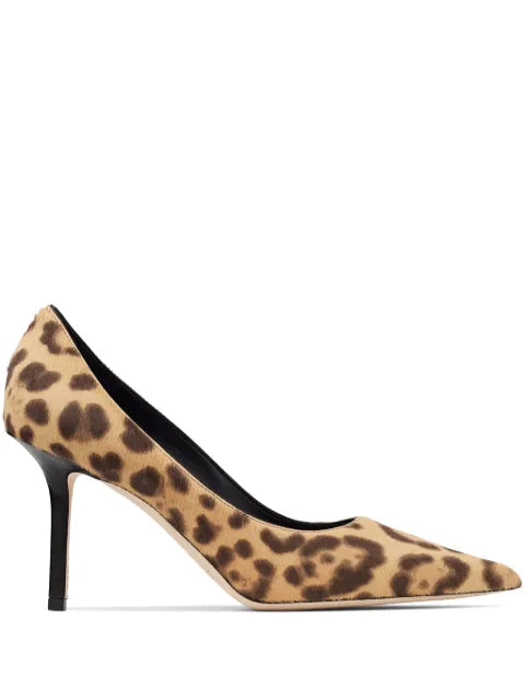 Jimmy Choo Love 85mm leopard-print pumps