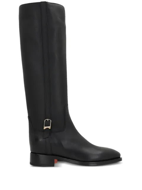 Santoni buckle-detail leather boots