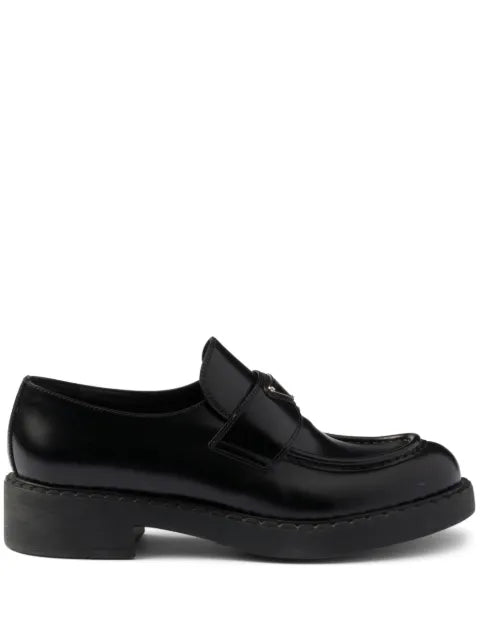 Prada logo-plaque loafers