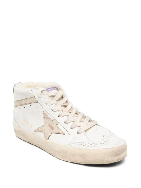Golden Goose Mid Star nappa leather star and flash sneakers