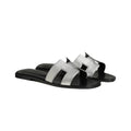 Hermès Hermes Epsom Oran Sandal - Silver