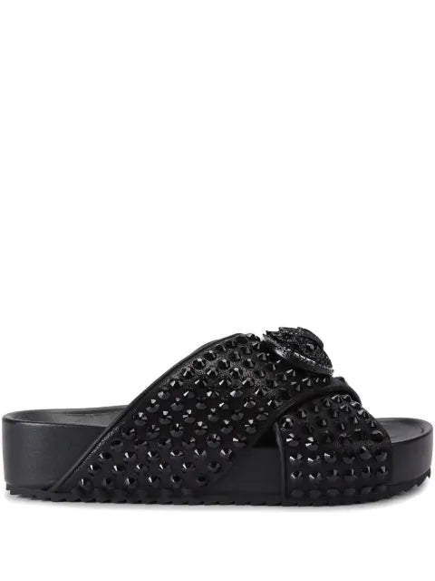 Kurt Geiger London Chelsea drench cross strap sandals
