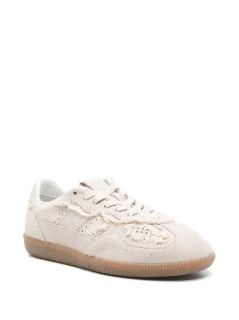 ALOHAS Tb.490 crochet cream leather sneakers