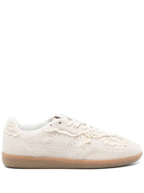 ALOHAS Tb.490 crochet cream leather sneakers
