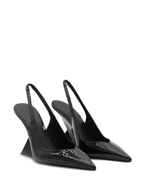 The Attico 105mm Cheope leather pumps