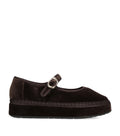 Flabelus Velvet Double Mary Jane Flats