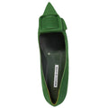 Manolo Blahnik Pointed Toe Flats - Green