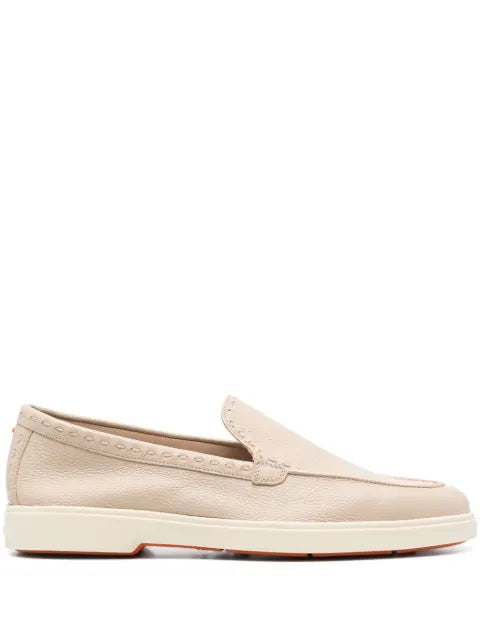 Santoni leather loafers