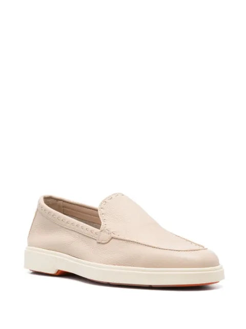 Santoni leather loafers