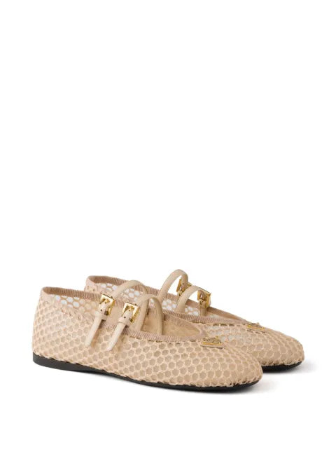 Prada mesh ballet flats