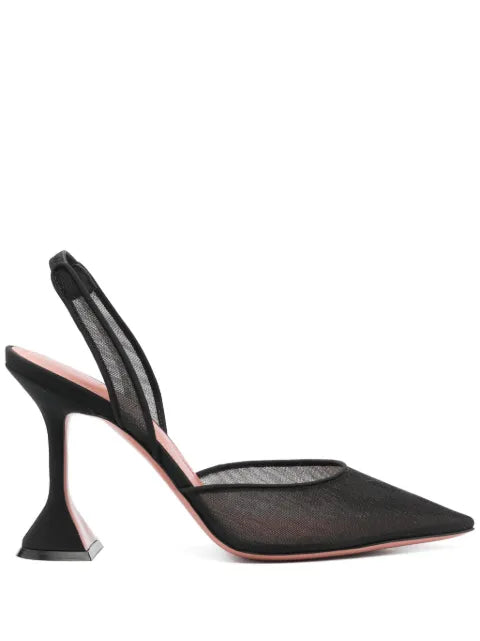 Amina Muaddi Holli slingback pumps