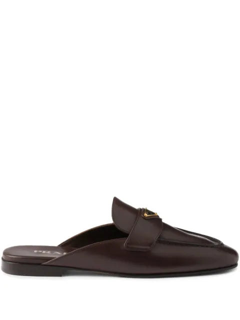 Prada leather slippers