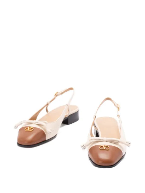 Valentino Garavani Valet du Roi Kid slingback ballerina 25Mmm