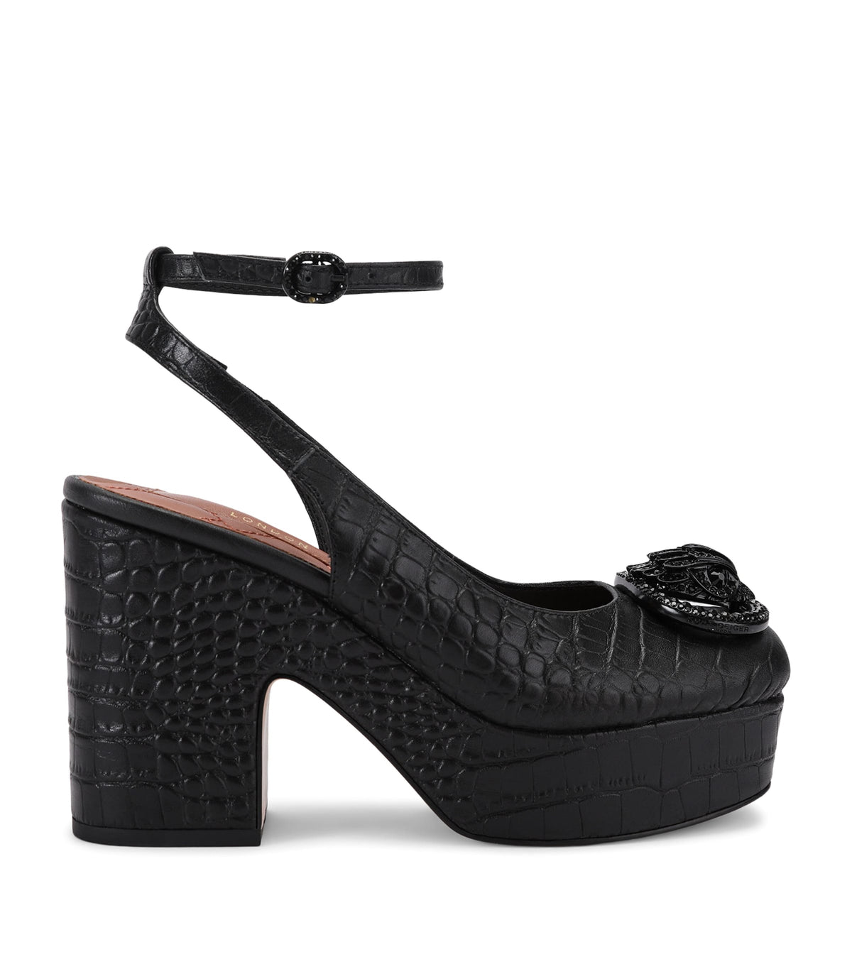 Kurt Geiger London Croc-Effect Chelsea Platform Pumps