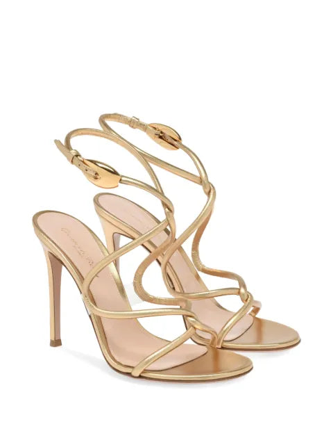 Gianvito Rossi 105mm Black Mamba sandals