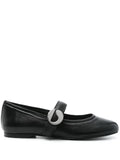 Coperni buckle-strap leather ballet flats