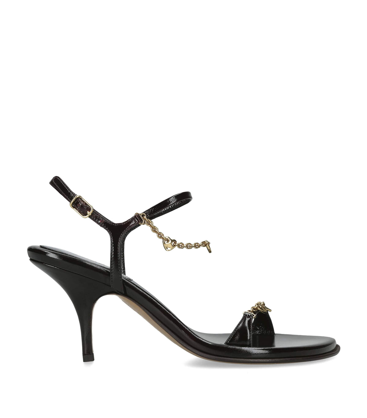 Chloé Patent Leather Zia Heeled Sandals 80