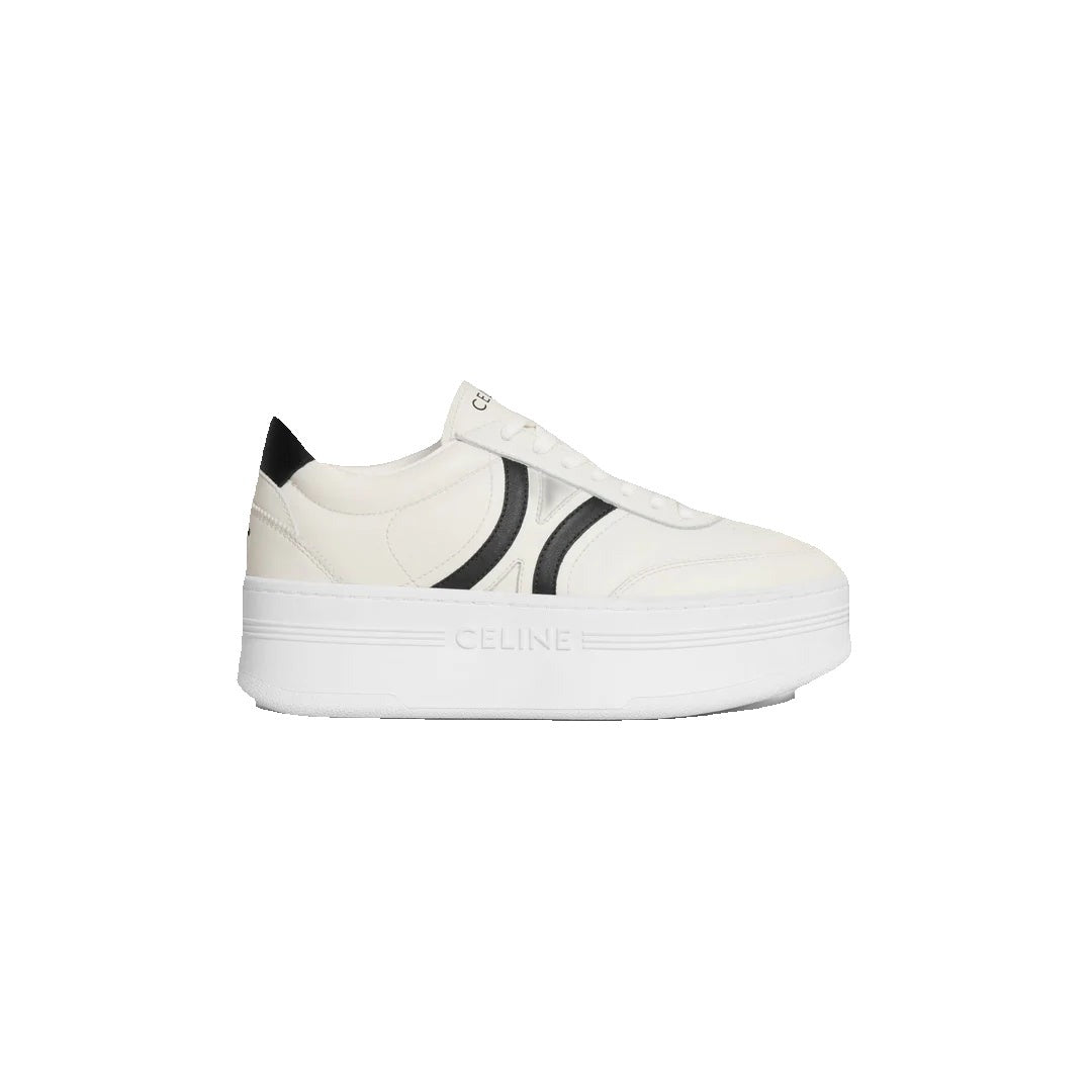 Celine Block Sneakers with Wedge Outsole - Black/White