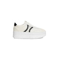 Celine Block Sneakers with Wedge Outsole Triomphe - White/Black