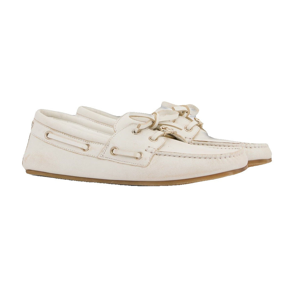 Gucci Interlocking G Boat Shoes - White