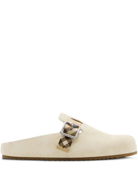 Burberry suede Urchin clogs