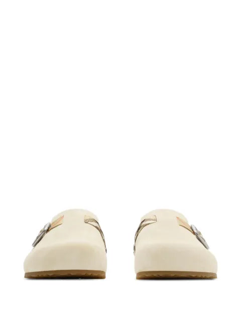Burberry suede Urchin clogs
