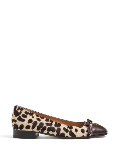 Valentino Garavani Valet Du Roi ballerina in pony-effect calfskin 25mm