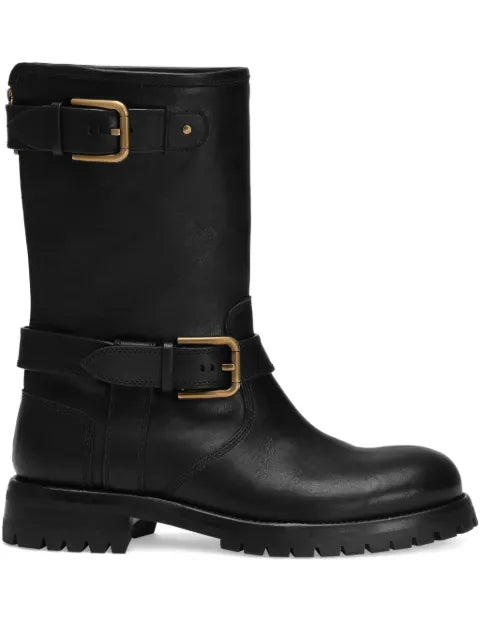 Dolce & Gabbana buckle-detail knee-high boots