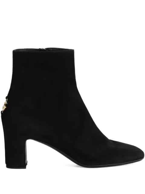 Dolce & Gabbana DG logo suede boots