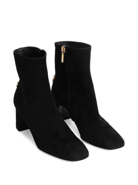 Dolce & Gabbana DG logo suede boots
