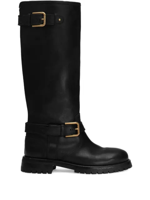 Dolce & Gabbana buckle-detail knee-high boots