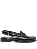 G.H.Bass Weejuns Slingback Penny loafers in black leather