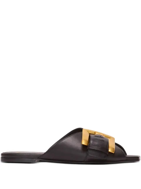 Balmain Anthem flat sandals