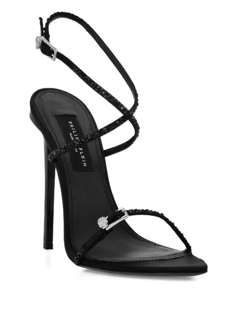 Philipp Plein crossing high heels sandals 12 strass