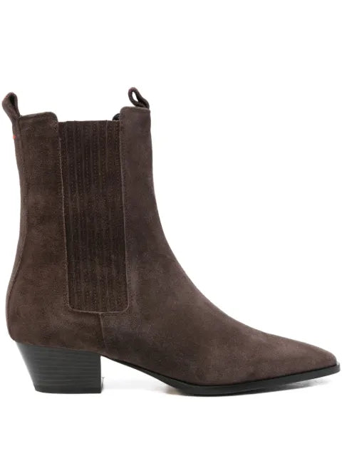 Aeyde 40mm Agata pointed-toe boots