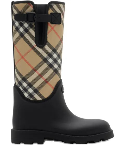 Burberry Marsh Stamp check-panel boots
