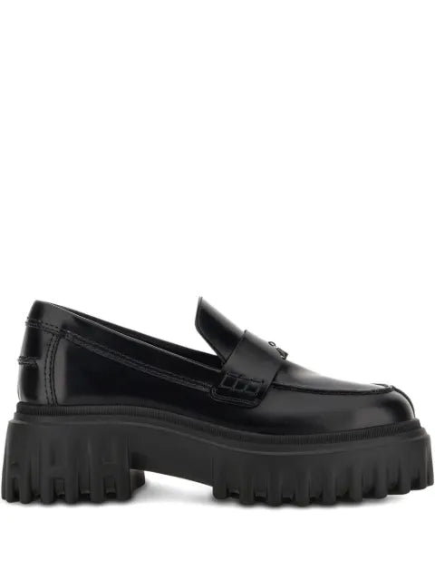 Hogan leather loafers