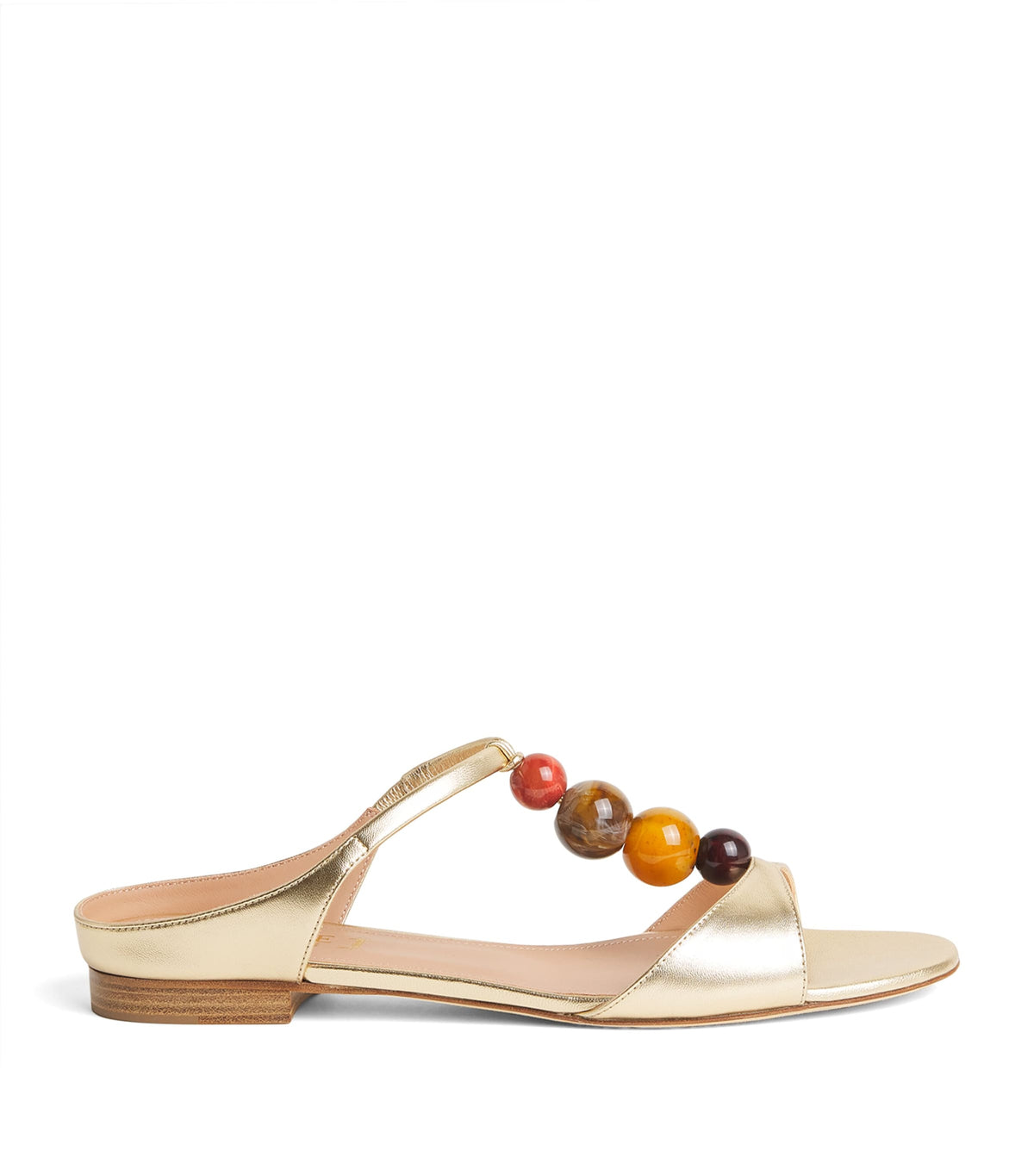 Malone Souliers x Harrods Metallic Leather Lena Sandals