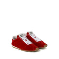 Miu Miu Plume Mesh Fabric Sneakers - Red