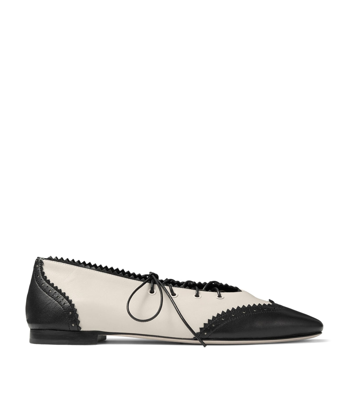 Jimmy Choo Margot Leather Lace-Up Flats