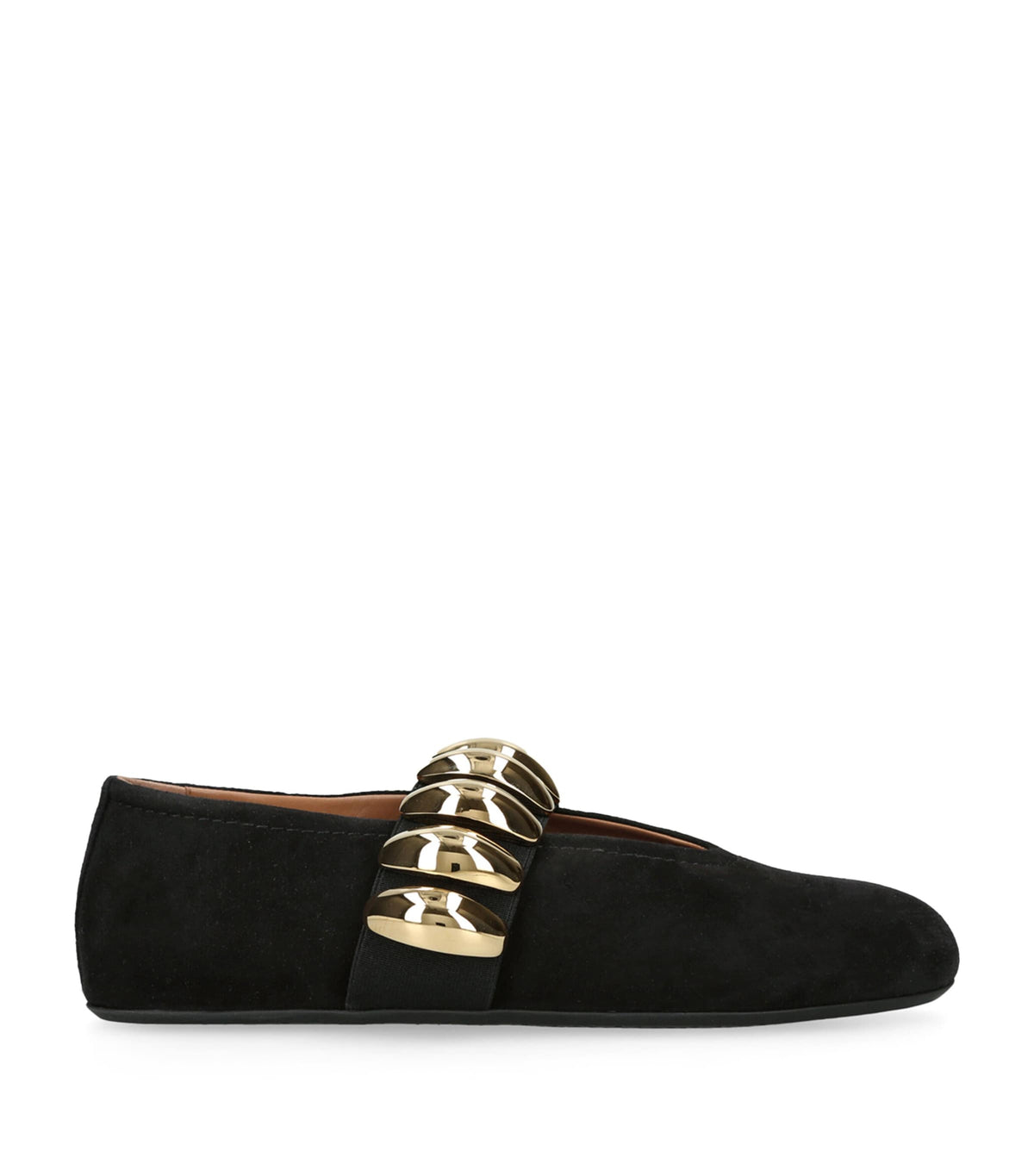 Alaïa Suede Pebble Ballet Flats