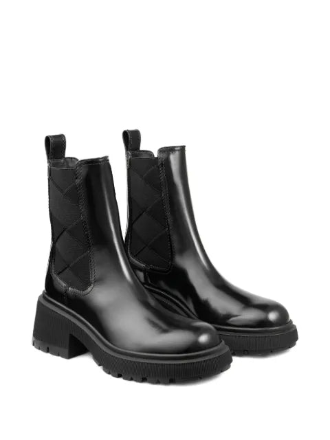 Jimmy Choo 50mm Louri Combat leather boots