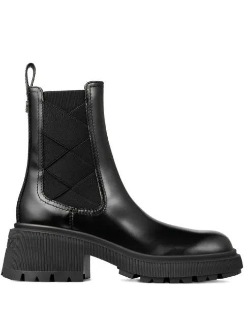 Jimmy Choo 50mm Louri Combat leather boots