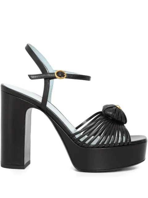 Valentino Garavani Coeur Royal platform sandals in kidskin 115mm
