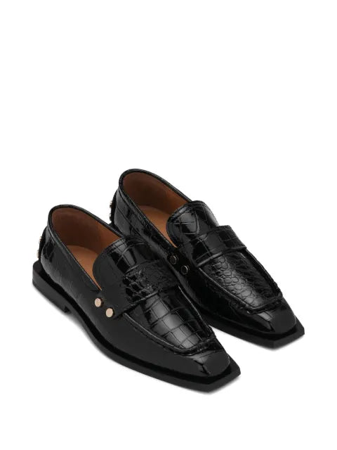 GANNI square-toe loafers