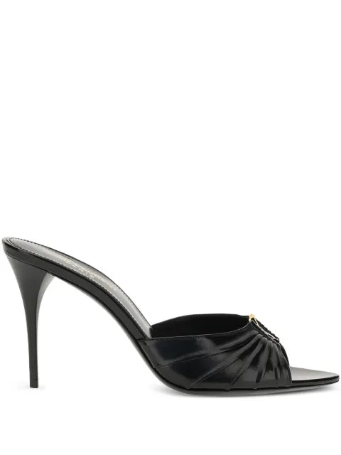 Saint Laurent Babylone mules in smooth leather