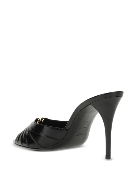 Saint Laurent Babylone mules in smooth leather