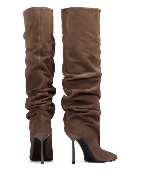 Le Silla 100mm Bella suede boots