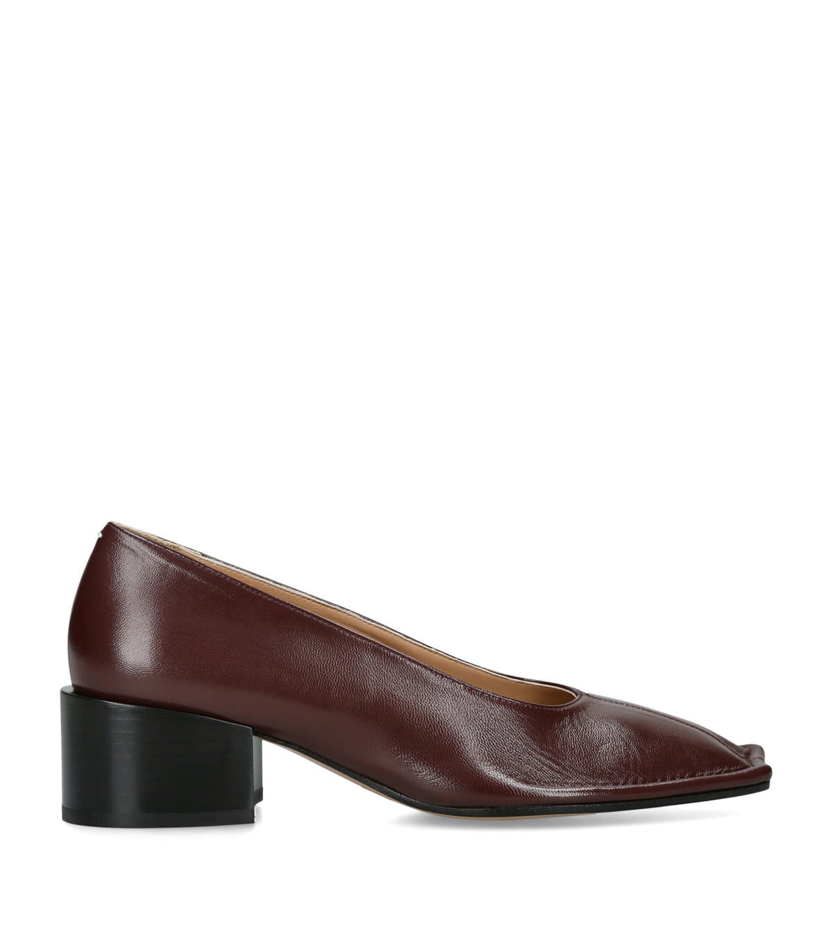 Maison Margiela Leather Piped Heeled Pumps 45